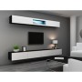 Mesa para Televisión Cama Meble RTV VIGO140 c/b Blanco Negro 140 x 30 x 40 cm