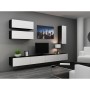 Mesa para Televisión Cama Meble RTV VIGO140 c/b Blanco Negro 140 x 30 x 40 cm