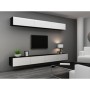 Mesa para Televisión Cama Meble RTV VIGO140 c/b Blanco Negro 140 x 30 x 40 cm