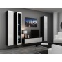 Mesa para Televisión Cama Meble RTV VIGO140 c/b Blanco Negro 140 x 30 x 40 cm