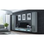 Mueble de TV Cama Meble RTVVIGO180N b/s Blanco Gris 180 x 30 x 40 cm