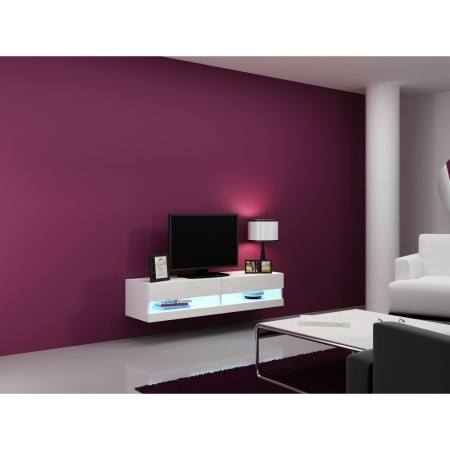 Mueble de TV Cama Meble RTVVIGO140N b/b Blanco 140 x 30 x 40 cm