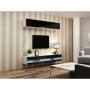 Mueble de TV Cama Meble RTVVIGO140N b/c Blanco Negro 140 x 30 x 40 cm