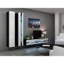 Mueble de TV Cama Meble RTVVIGO140N c/b Blanco Negro 140 x 30 x 40 cm