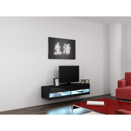 Meubles de télévision Cama Meble RTVVIGO140N c/c Noir 140 x 30 x 40 cm