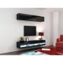 Mueble de TV Cama Meble RTVVIGO140N c/c Negro 140 x 30 x 40 cm