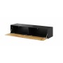 Mueble de TV Cama Meble RTV VIGO140 C/DW Negro 140 x 30 x 40 cm