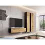 Mueble de TV Cama Meble RTV VIGO140 C/DW Negro 140 x 30 x 40 cm