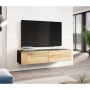 Mueble de TV Cama Meble RTV VIGO140 C/DW Negro 140 x 30 x 40 cm