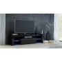 Meubles de télévision Top E Shop RTV DEKO140 CZERŃ POŁ Noir 140 x 45 x 40 cm