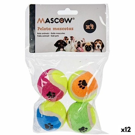 Jouet pour chien Ballon Multicouleur Ø 4,5 cm Polyéthylène polypropylène ABS (12 Unités)