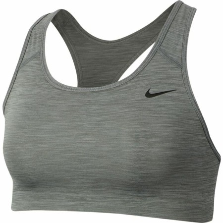 Sujetador Deportivo Nike Swoosh Gris oscuro