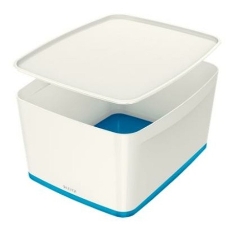 Boîte de rangement Leitz Mybox Wow Bleu Blanc ABS 31,8 x 19,8 x 38,5 cm