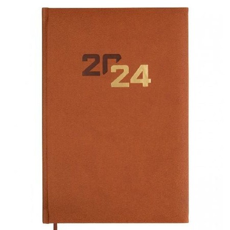 Agenda Finocam Dynamic Milano 2024 Marron A5 14 x 20,4 cm