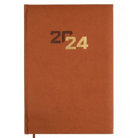 Agenda Finocam Dynamic Milano 2024 Marron 16,5 x 24 cm