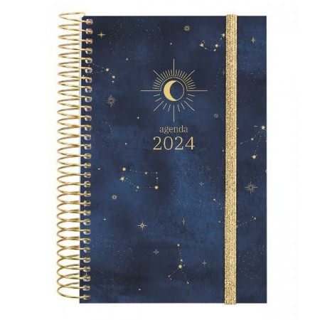 Agenda Finocam Design Collection Moon 2024 Multicolor 11,7 x 18,1 cm