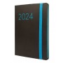 Agenda Finocam Flexi 2024 Noir A5 14,8 x 21 cm