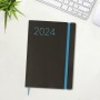 Agenda Finocam Flexi 2024 Negro A5 14,8 x 21 cm