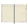 Agenda Finocam Flexy Joy Dotts 2024 Negro Dorado A5 14,8 x 21 cm