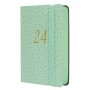 Agenda Finocam Flexy Joy Confeti 2024 Verde Claro 8,2 x 12,7 cm