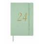 Agenda Finocam Flexy Joy Confeti 2024 Verde Claro 8,2 x 12,7 cm