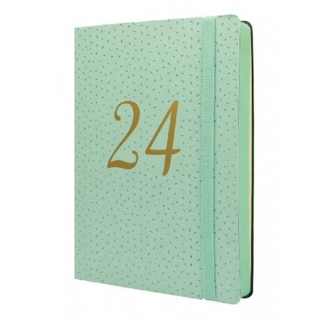 Agenda Finocam Flexy Joy Confeti 2024 Verde Claro A5 14,8 x 21 cm