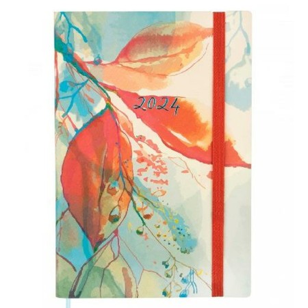 Agenda Finocam Dynamic Casual 2024 acuarela Multicolor A5 14 x 20,4 cm