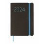 Agenda Finocam Flexi 2024 Negro 11,8 x 16,8 cm