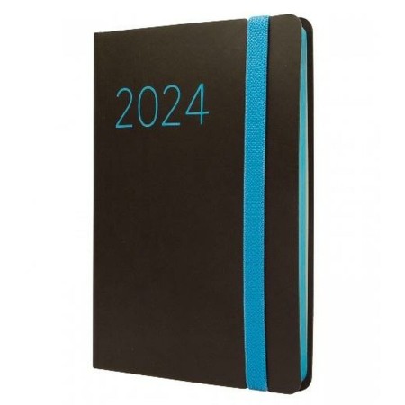 Agenda Finocam Flexi 2024 Negro 11,8 x 16,8 cm