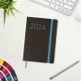 Agenda Finocam Flexi 2024 Negro 11,8 x 16,8 cm