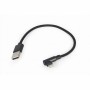 Cable Micro USB GEMBIRD CC-USB2-AMLML-0.2M Negro Multicolor 20 cm