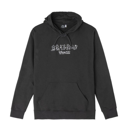 Sudadera con Capucha Unisex Disney Negro