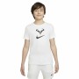 Camiseta de Manga Corta Infantil Nike Court Dri-FIT Rafa Blanco