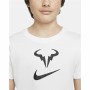 Camiseta de Manga Corta Infantil Nike Court Dri-FIT Rafa Blanco