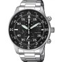 Reloj Hombre Citizen OF AVIATOR CHRONO ECO DRIVE Negro Plateado (Ø 44 mm)