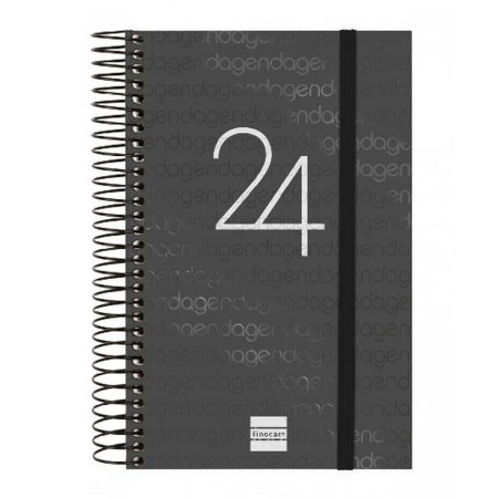 Agenda Finocam 2024 Negro 11,7 x 18,1 cm