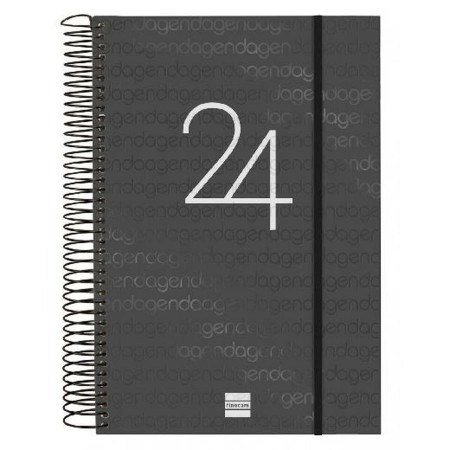 Agenda Finocam 2024 Negro 16,5 x 24,2 cm