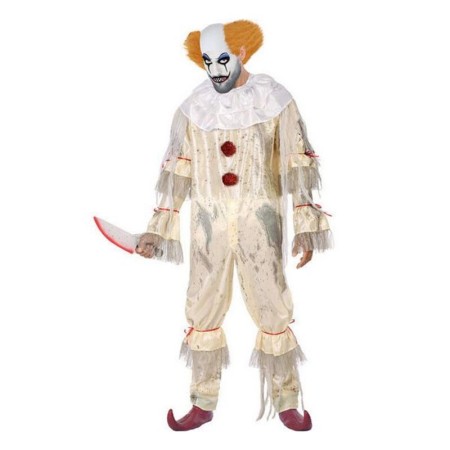 Déguisement pour Adultes Clown Sanglant Blanc (1 pcs)