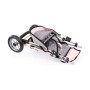 Carrito para Muñecas Reig 39133AA             Gemelar Gris Rosa Ruedas x 3