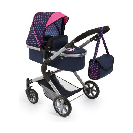 Carrito para Muñecas Reig 18154AA             Azul marino 63 cm