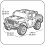 Voiture électrique pour enfants Feber Rubicon 12 V Jeep