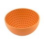 Mangeoire pour chiens Lickimat Wobble Orange Caoutchouc