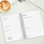 Agenda Finocam Basics Personalizable 2024 Transparente A5 15,5 x 21,2 cm