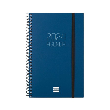 Agenda Finocam Opaque 2024 Azul 11,7 x 18,1 cm