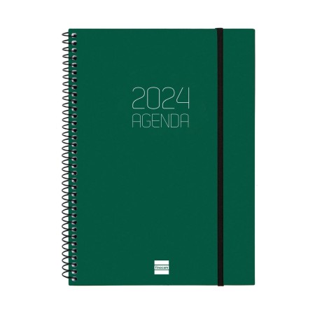 Agenda Finocam Opaque 2024 Verde A5 15,5 x 21,2 cm