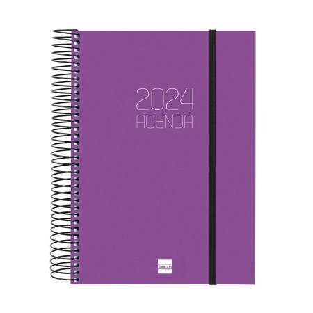 Agenda Finocam Opaque 2024 Morado A5 15,5 x 21,2 cm