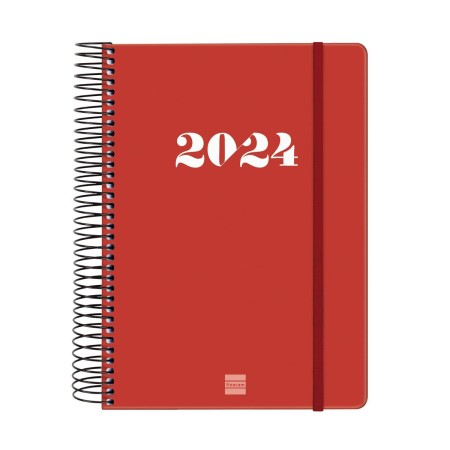 Agenda Finocam MY 2024 Rojo A5 15,5 x 21,2 cm