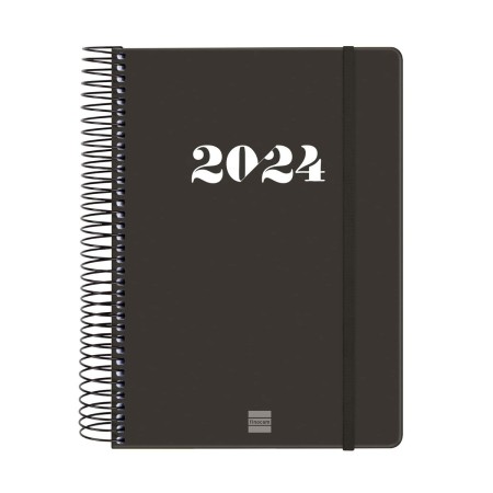 Agenda Finocam MY 2024 Negro A5 15,5 x 21,2 cm