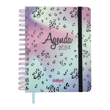 Agenda Finocam Talkual Shine 2024 Multicouleur quarto 15,5 x 21,7 cm