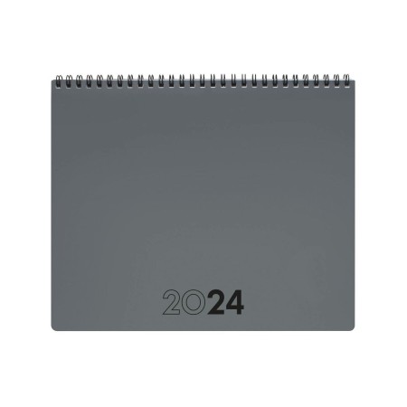 Planificateur annuel Finocam 2024 Gris 25 x 20 cm